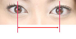 瞳孔間距離の図り方